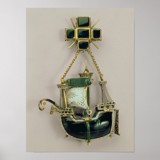 Pôster Pingente de caravel, 1580-90 (Frente)