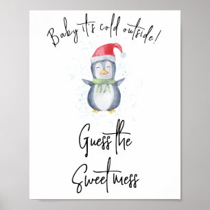 Poster Pinguim - Adivinhe a bagunça doce