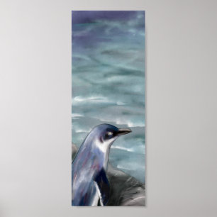 Pôster Pinguim Azul
