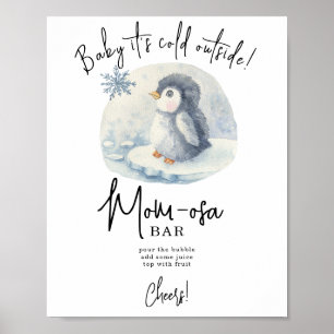 Poster Pinguim - bar da mamãe-osa