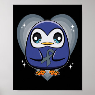 Poster Pinguim com Sensibilização Mundial da Dislexia da 