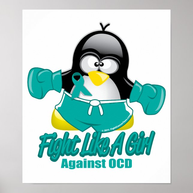 Pôster Pinguim de Combate ao TOC (Frente)