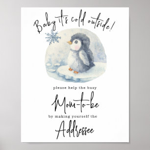 Poster Pinguim - Endereçado à mãe