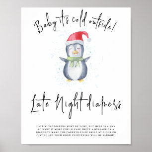 Poster Pinguim - Fraldas Noturnas