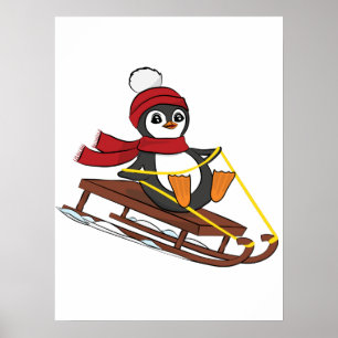 Poster Pinguim-guincho-de-neve