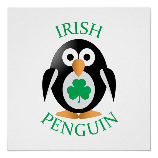 Pôster pinguim irlandês (Frente)