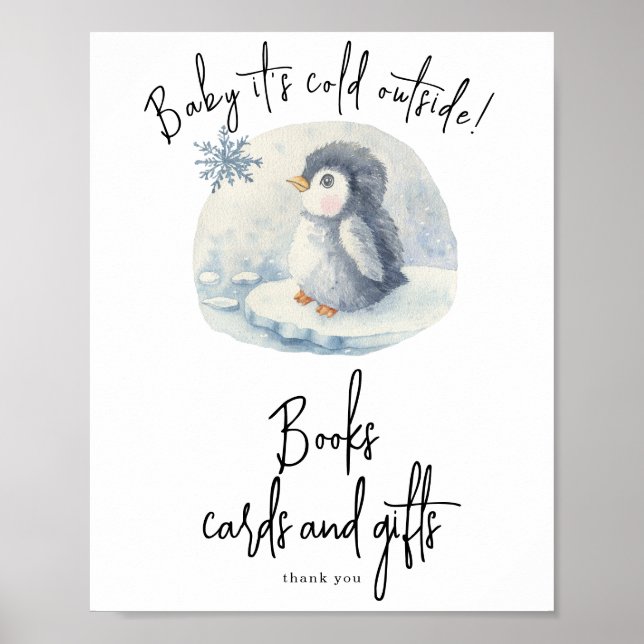 Poster Pinguim - Livros, cartões e presentes (Frente)