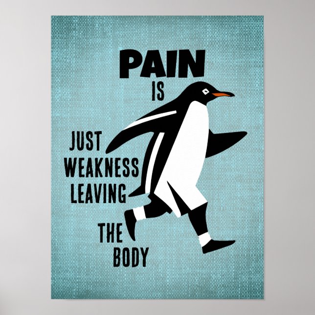 Poster Pinguim Motivacional (Frente)