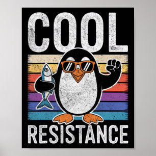 Poster Pinguim Tarifas Protesto Resistência Legal Ant