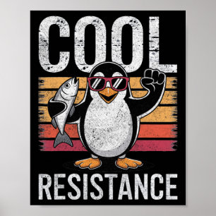 Poster Pinguim Tarifas Protesto Resistência Legal Antirre