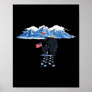 Poster Pinguim Trump Faça a Groenlândia Grande Novamente,