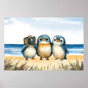 Poster Pinguins Adoráveis