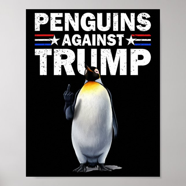 Poster Pinguins Pinguins Contra Pinguins Engraçados (Frente)