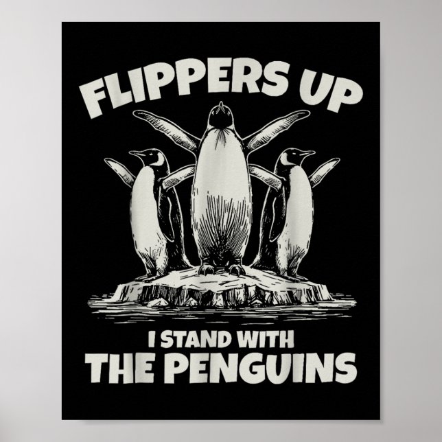Poster Pinguins Pinguins Contra Pinguins Engraçados (Frente)