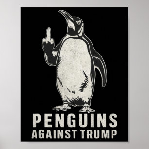 Poster Pinguins Pinguppers Para Cima Pinguins De Dedo Méd