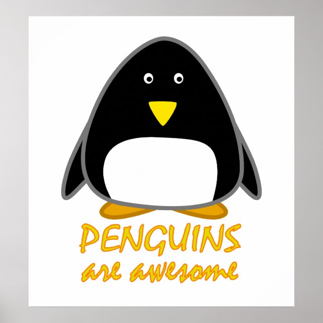 Poster Pinguins são incríveis (Frente)