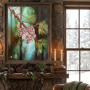 Poster Pinhas num Dia de Inverno por Alfred Fox