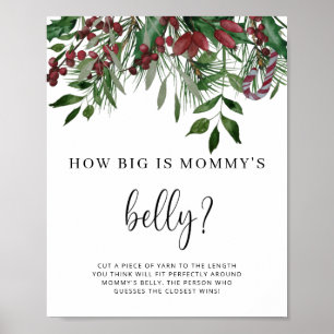 Poster Pinheiro de natal como está grande a barriga da ma