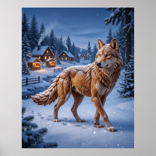 Poster Pinheiros do Lobo de Pão de Mel