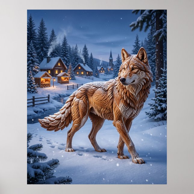 Poster Pinheiros do Lobo de Pão de Mel (Frente)