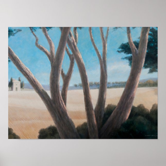 Poster Pinheiros perto de Pienza 2012 (Frente)