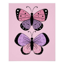 Pink and Purple Butterfly 