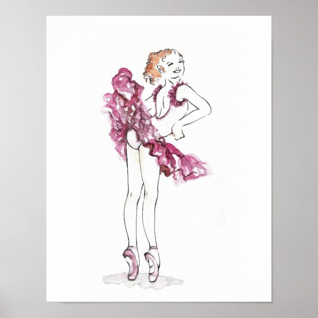 Poster Pink Ballerina (Frente)