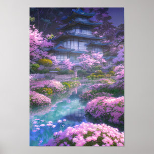 Poster Pink Bloom Paradise