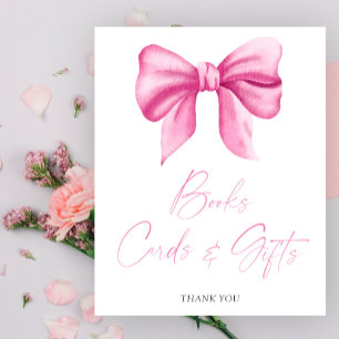 Poster PINK BOW BOOKS CARDS AND GIFTS  Cartaz