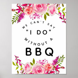 Pôster Pink de casamento de cristal não podemos dizer que