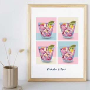 PÔSTER PINK GIN & TONIC 7 POSTER