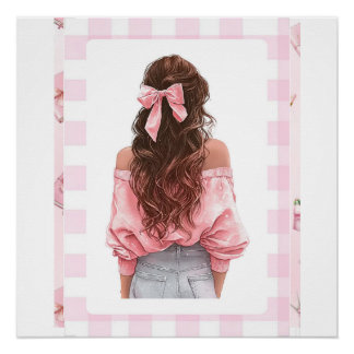 Pôster Pink Girl 2026 small Calendar