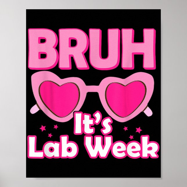 Poster Pink Lab Week 2024 Medical Lab Science Lab Tech Te (Frente)