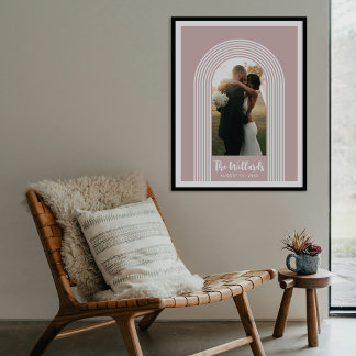 Poster Pink Lombard Lines Arch Custom Photo Art Print