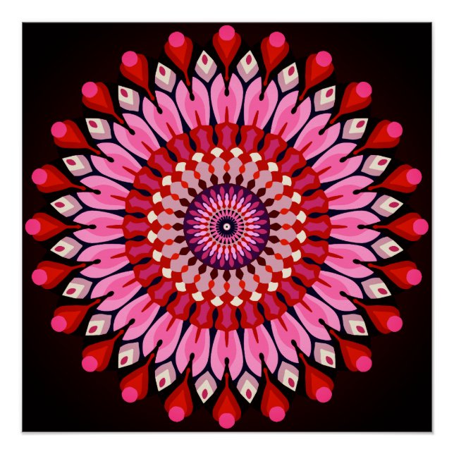 Pôster Pink Mandala (Frente)