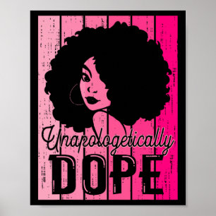 Poster Pink Mês da História Negra Sem Desculpas Droga Pre