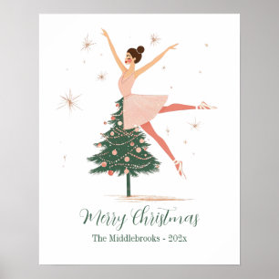 Poster Pink Nutcracker Ballerina