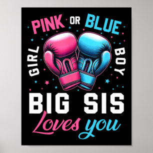 Poster Pink Ou Azul Grande Sis Te Ama A Fazer A Revea De
