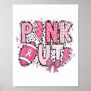 Poster Pink Out Breheed Cancer Sensibilização Pegada de C