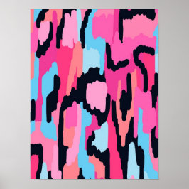 Poster Pink Pop Abstrato