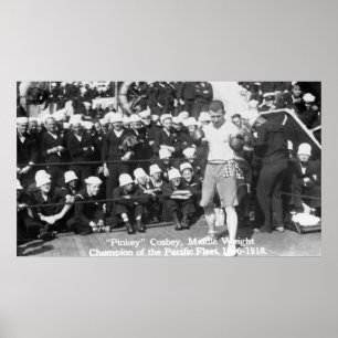 Poster Pinkey Cosbey Getting Ready for a Boxing Match