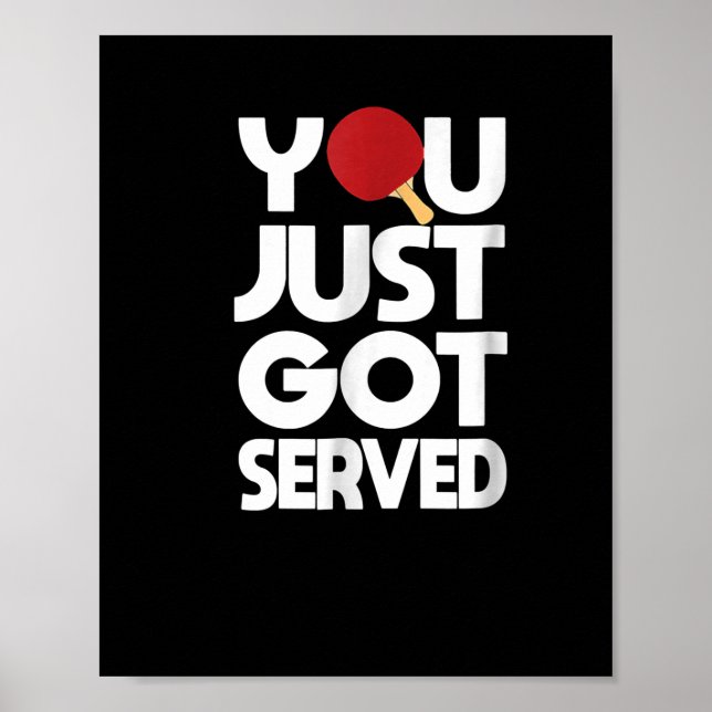 Poster Pino da Borboleta do Tênis da mesa da (Frente)