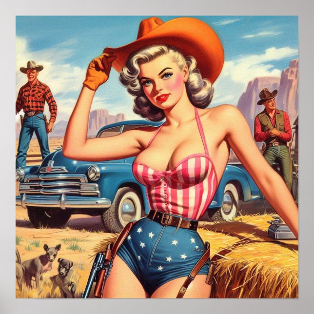 Poster Pino da Cowgirl Retroativa (Frente)