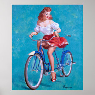 Poster Pino da Menina de Bicicleta