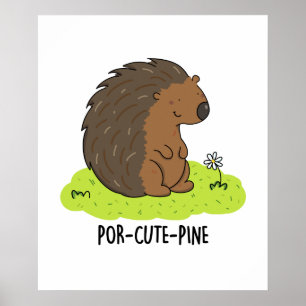 Poster Pino Engraçado Porcupine Porcupine