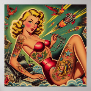 Poster Pino Tatuado Vintage