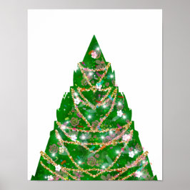 Poster Pinos a estrela na árvore