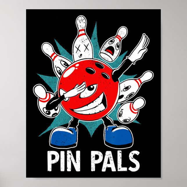 Poster Pinos Para Bolsas Engraçadas Boliches 1 (Frente)