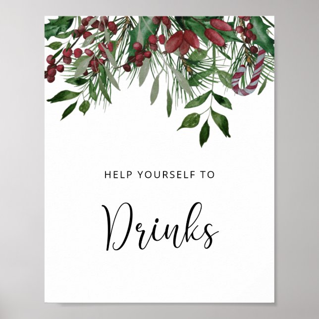 Poster Pinos sempre verdes Bebidas  (Frente)
