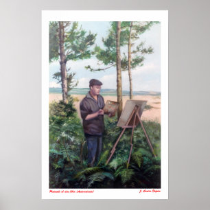 Pôster Pintando al aire libre (Autorretrato)